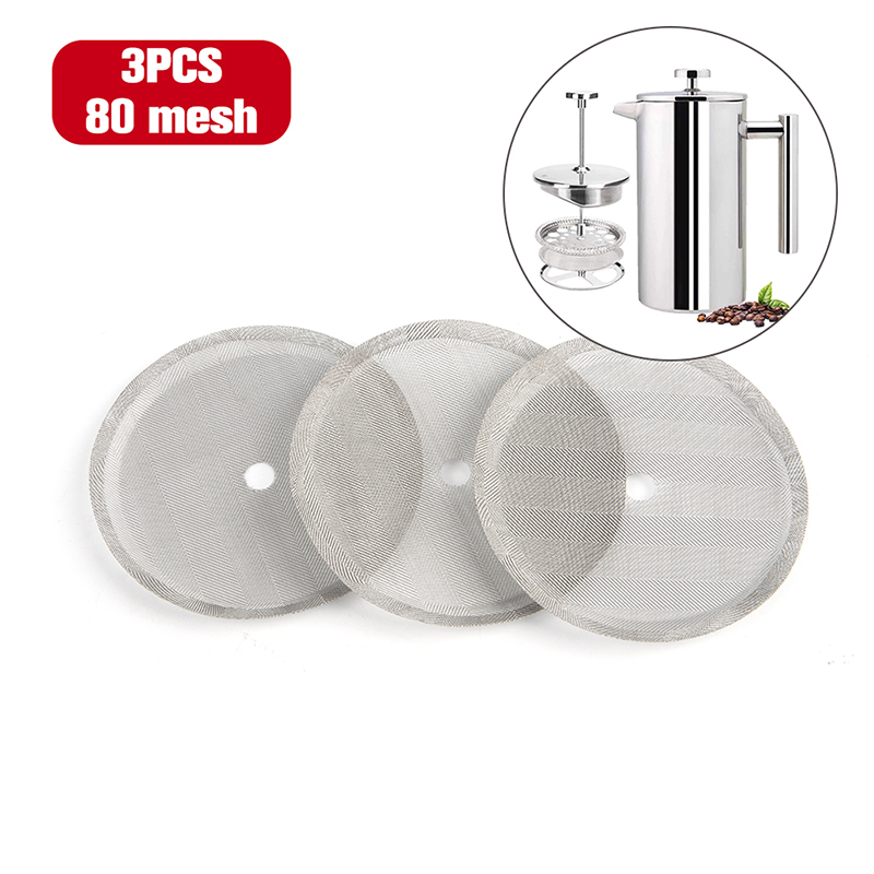 /KQM/3pc Reusable Stainless St - French Press Coffee & Tea 评论和价格