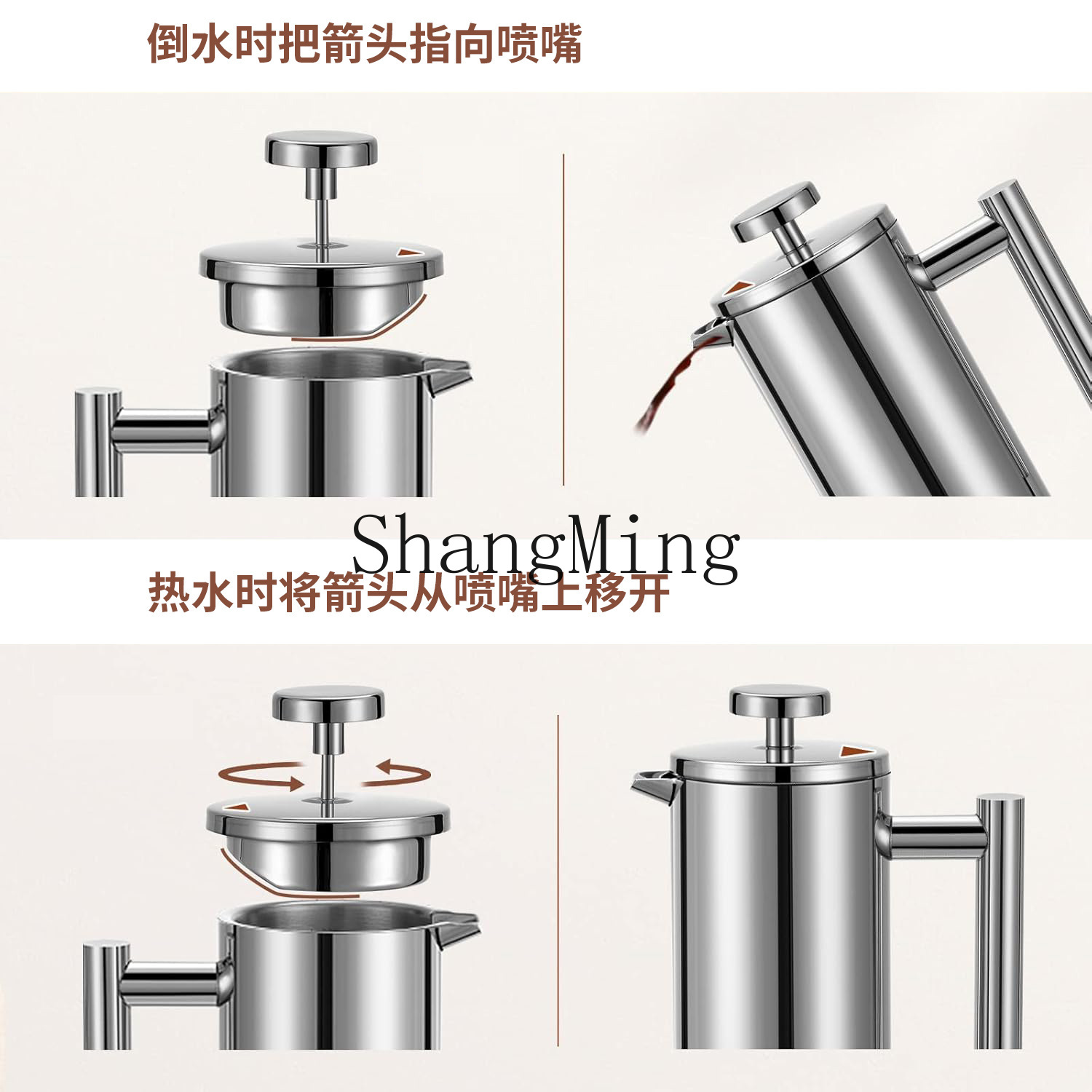 DSA stainless steel French pre - French Press Coffee & Tea 评论和价格
