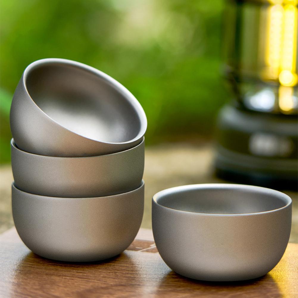 D2 Pure Titanium Double-layer  - Coffee Tea And Sugar Set 评论和价格
