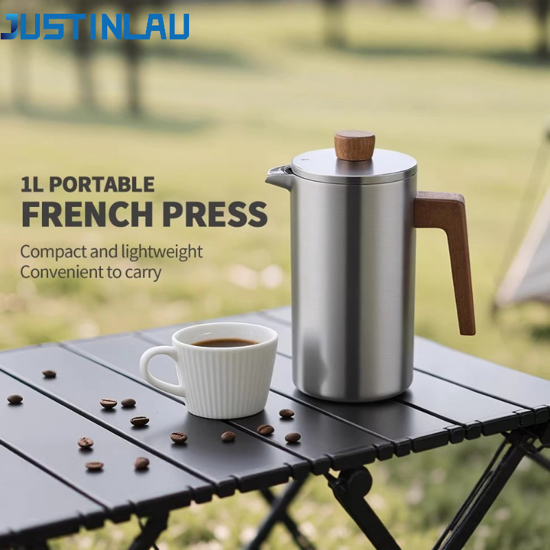 JUSTINLAU 1000ml Stainless Ste - French Press Coffee & Tea 评论和价格