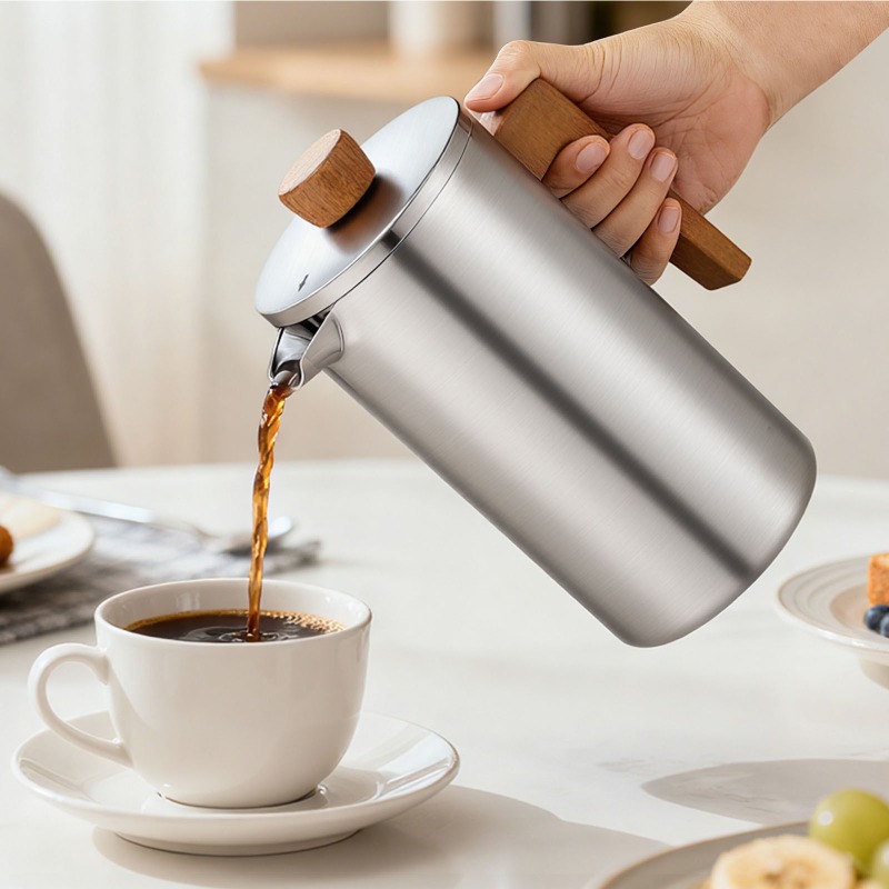 JUSTINLAU 1000ml Stainless Ste - French Press Coffee & Tea 评论和价格