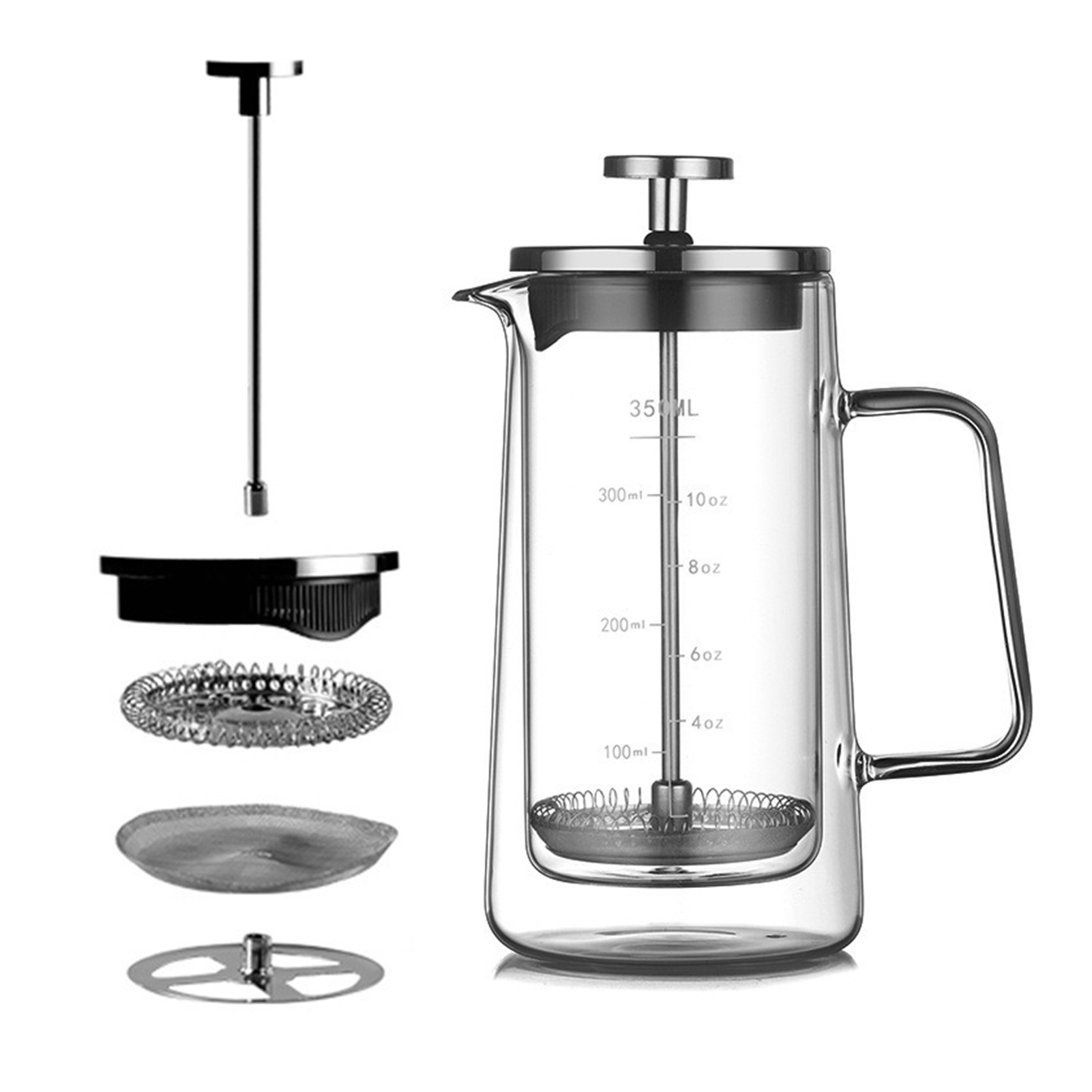 Double Layers French Press Pot - French Press Coffee & Tea 评论和价格