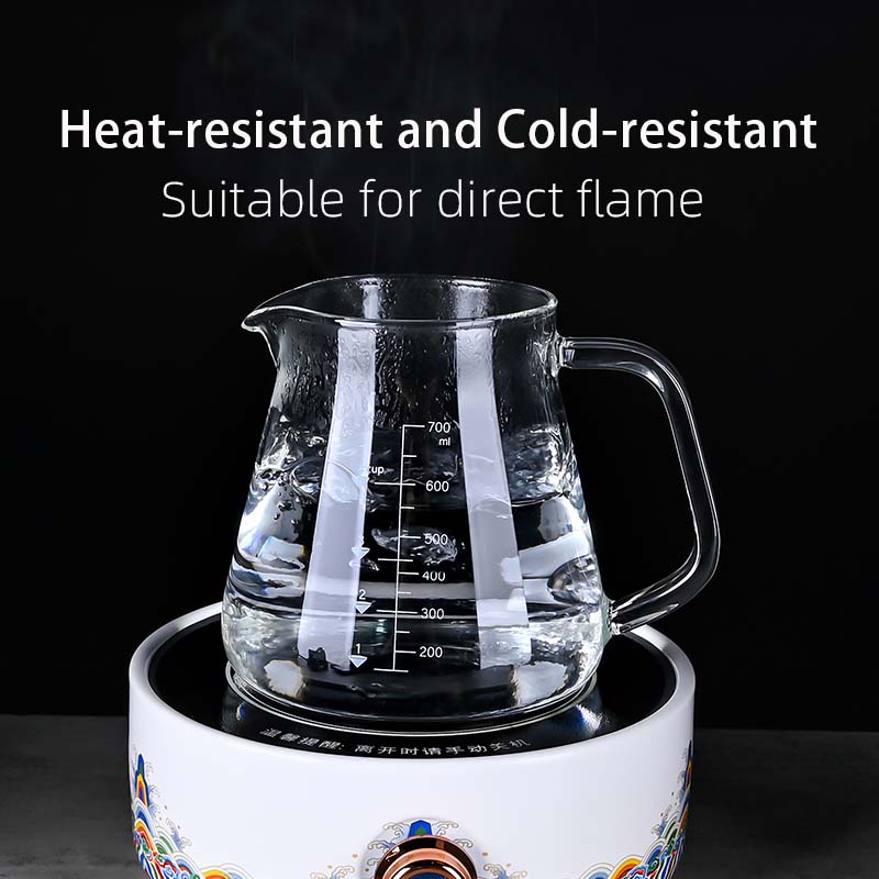 New High Borosilicate 700ml  G - Coffee Tea Pots 评论和价格