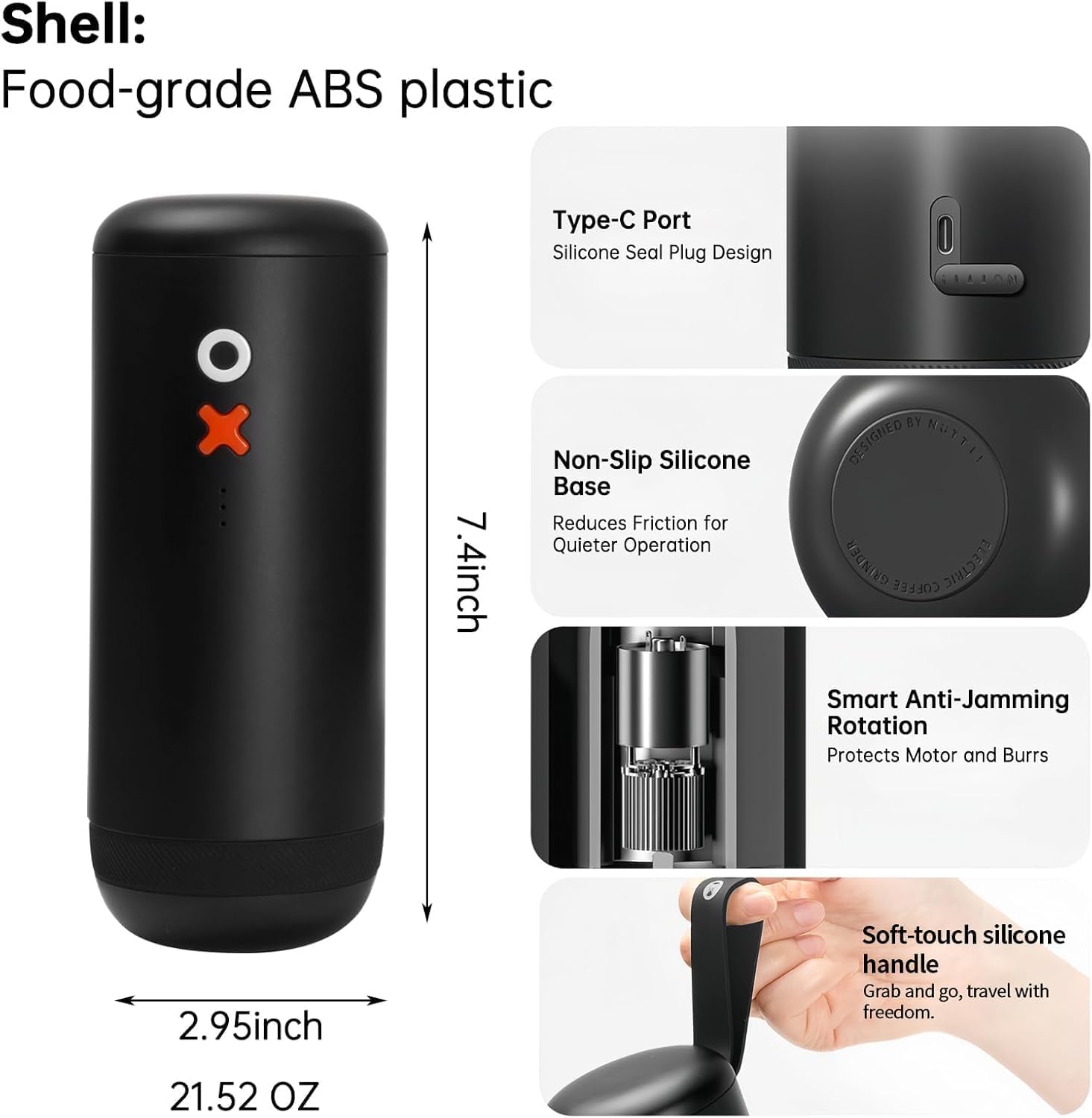 Portable Electric Burr Coffee  - French Press Coffee & Tea 评论和价格