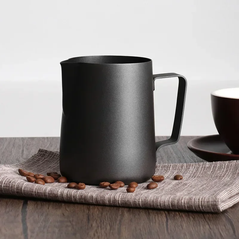 Thick Black 350/600ml Latte Ar - Barista Milk Jug 评论和价格
