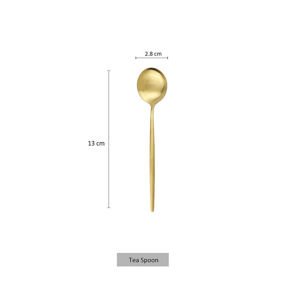 6Pcs Small Matte Spoon Tea Cof - Coffee Tea And Sugar Set 评论和价格