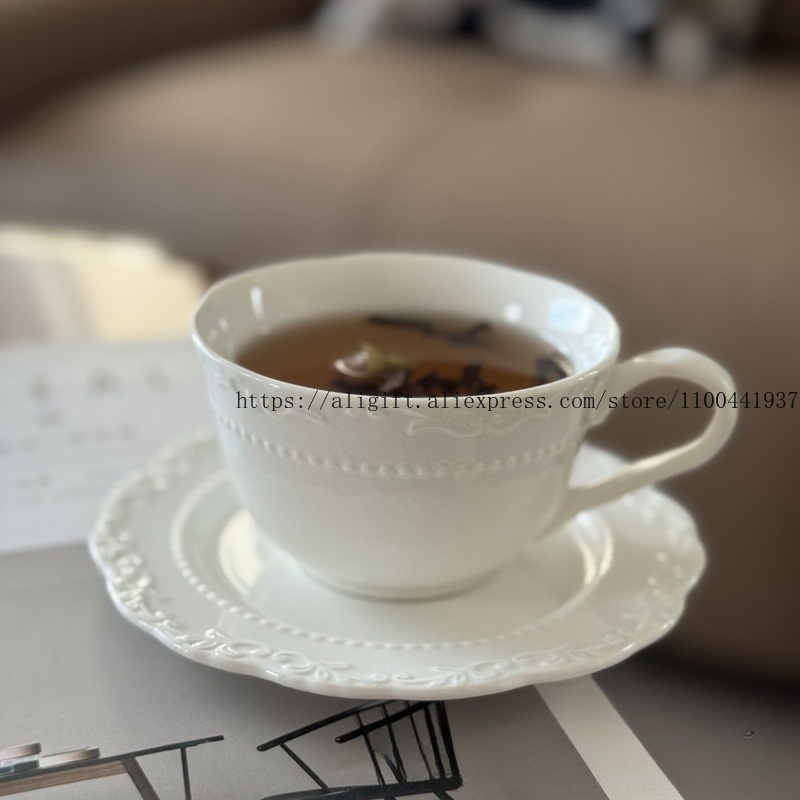 French Light Luxury Embossed F - Coffee Tea Catering 评论和价格
