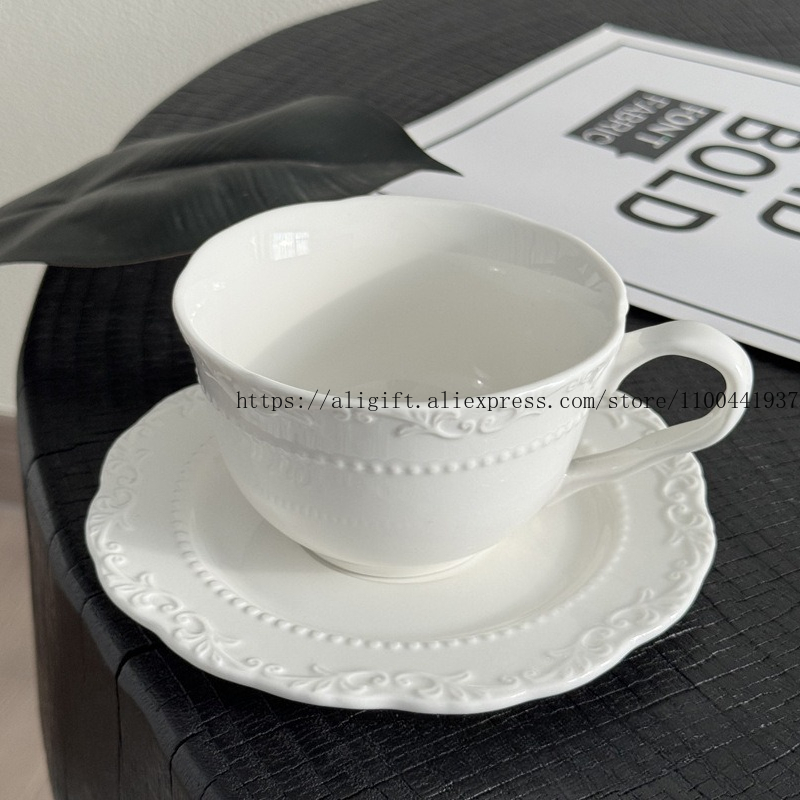 French Light Luxury Embossed F - Coffee Tea Catering 评论和价格