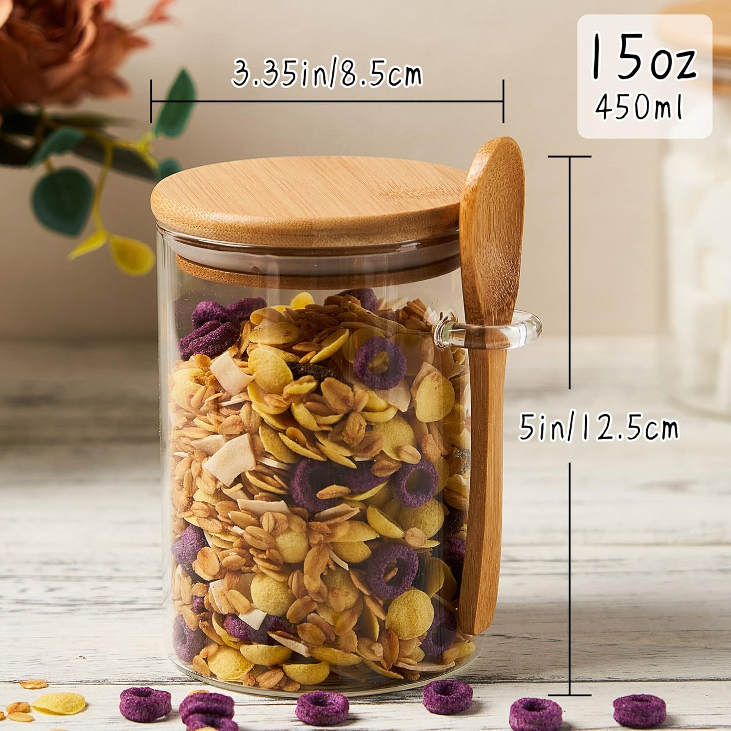 2 Pack 15oz Glass Sugar Contai - Coffee And Tea Glass 评论和价格
