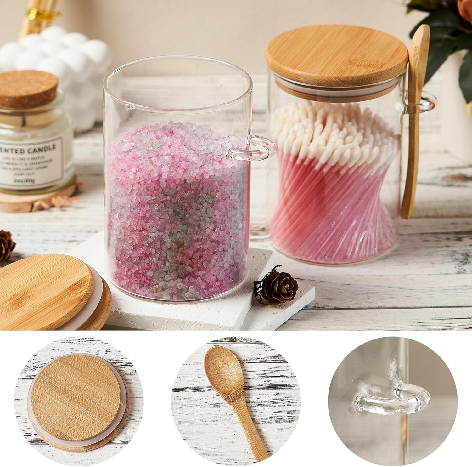 2 Pack 15oz Glass Sugar Contai - Coffee And Tea Glass 评论和价格