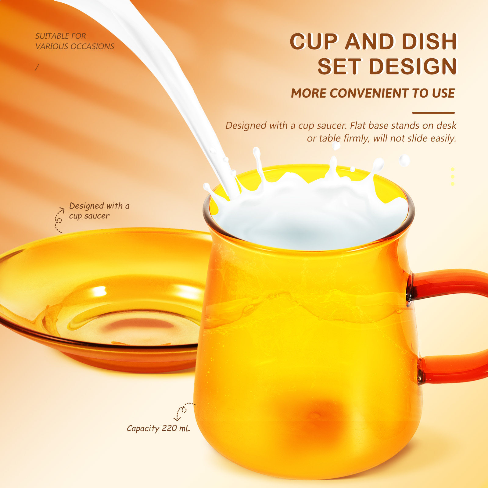 1Set Glass Coffee Cup Simple E - Coffee Tea Drink 评论和价格