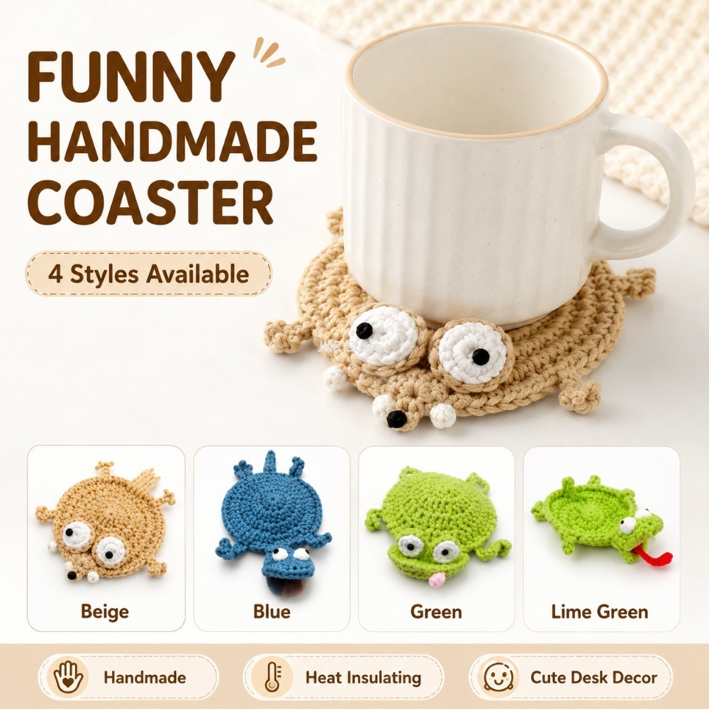 Animal Crochet Cup Coaster Han - Coffee Tea Station 评论和价格