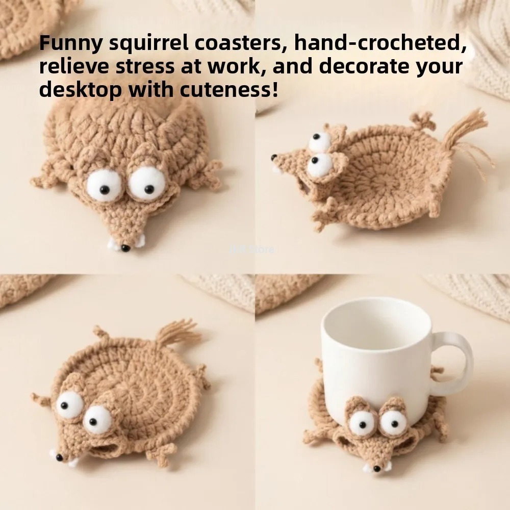 Animal Crochet Cup Coaster Han - Coffee Tea Station 评论和价格