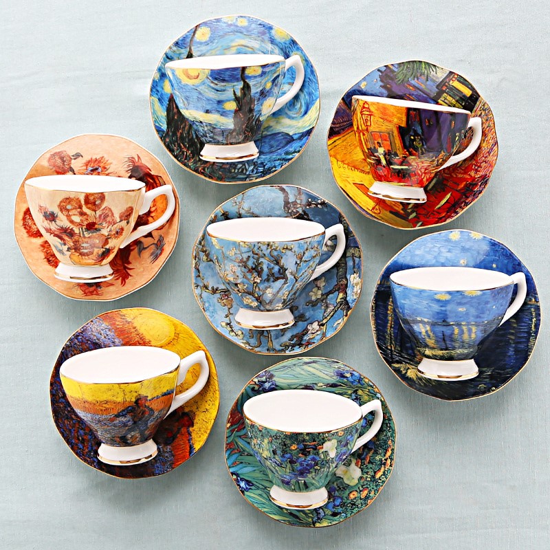 Van Gogh Art Painting Coffee M - Coffee Tea Van 评论和价格