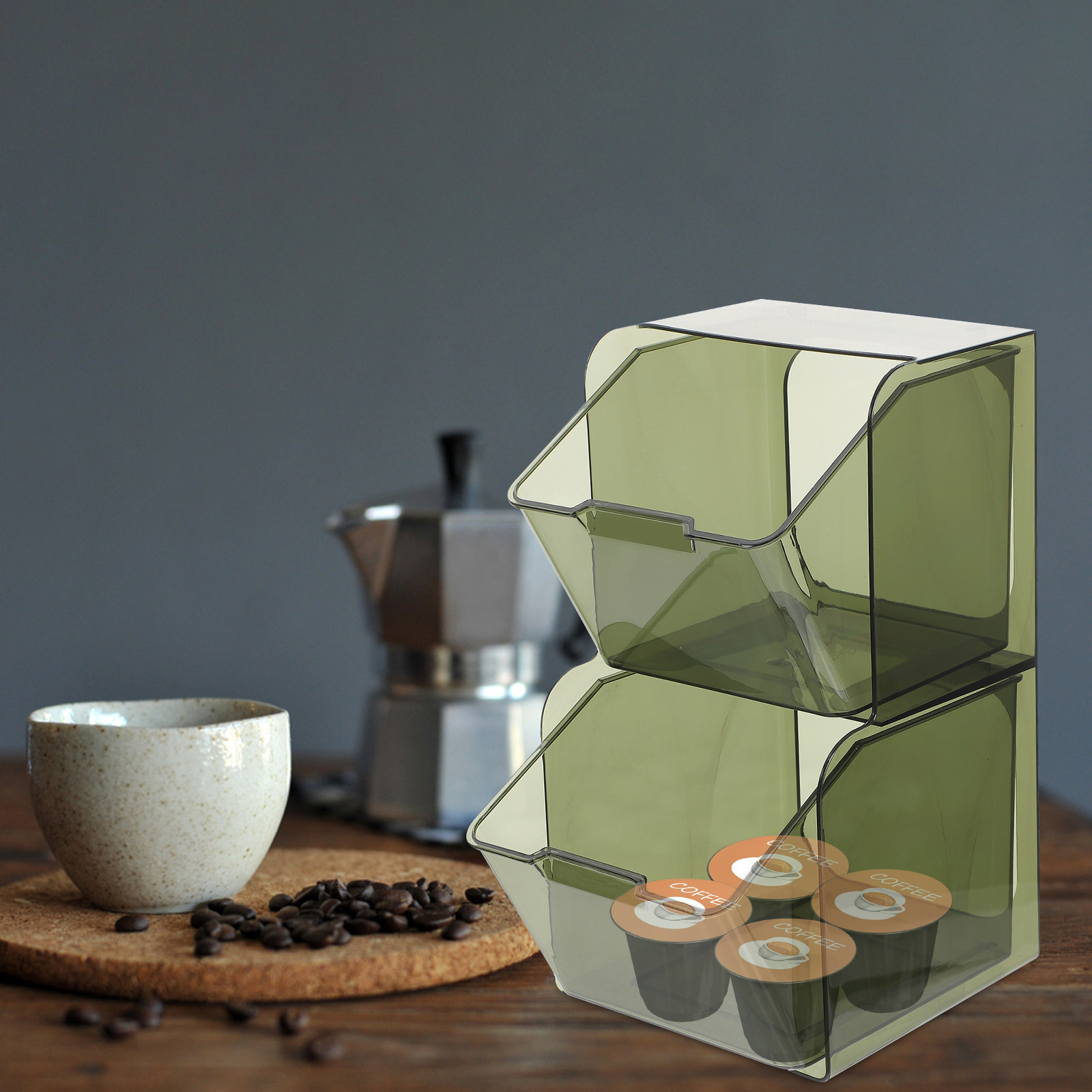 Tea Bag Organizer Double-Layer - Coffee Tea Bags 评论和价格