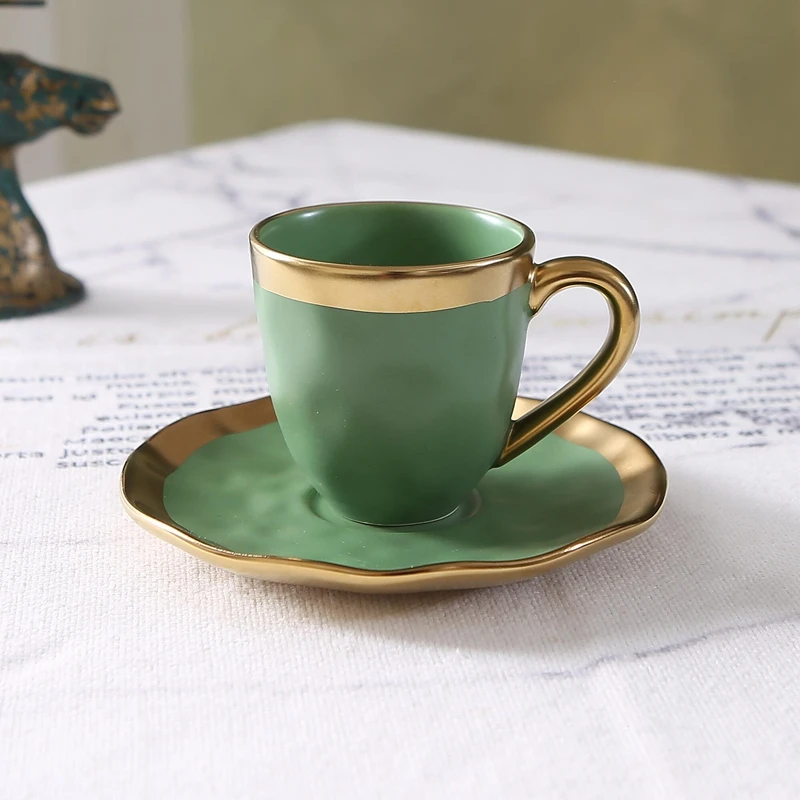 Italian colored glazed ceramic - Coffee Tea And Sugar Set 评论和价格
