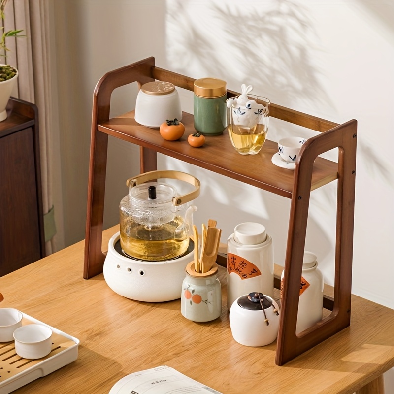 Cup Holder Storage Rack Deskto - Coffee Tea Station 评论和价格