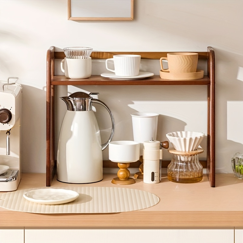 Cup Holder Storage Rack Deskto - Coffee Tea Station 评论和价格