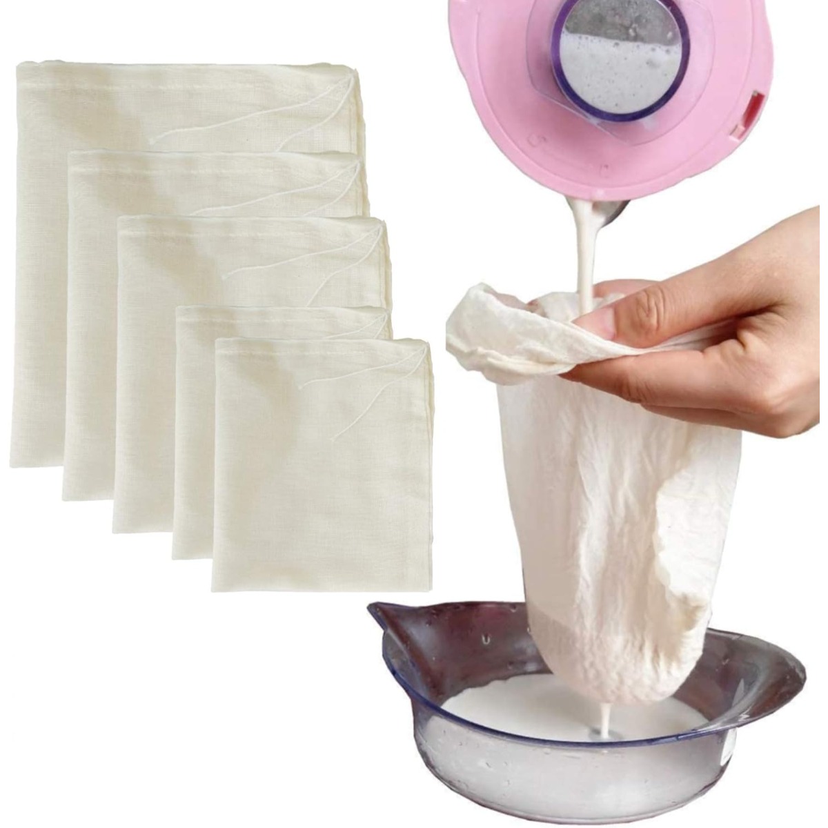 X-Small Reusable Cotton Filter - Coffee Tea Bags 评论和价格