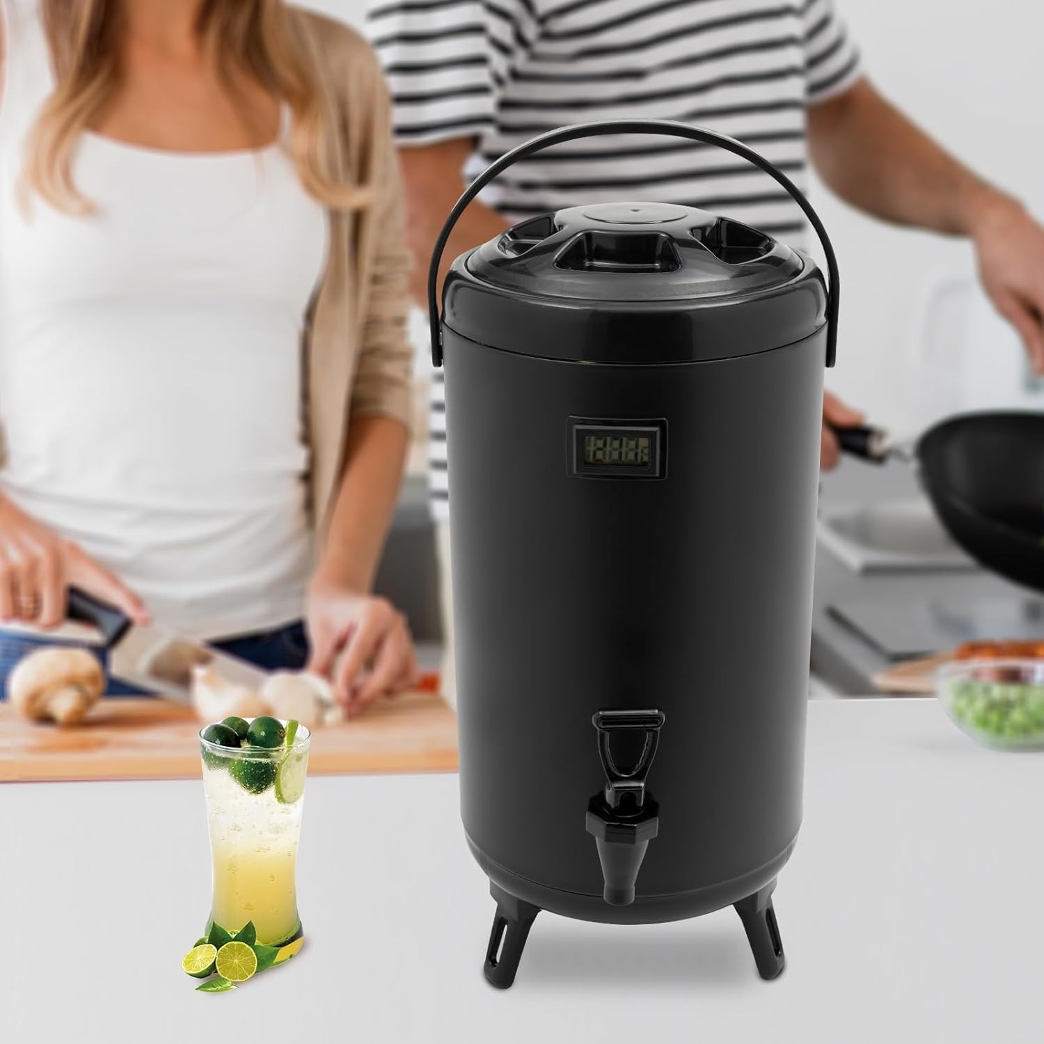 Insulated Beverage Dispenser w - Coffee Tea Drink 评论和价格