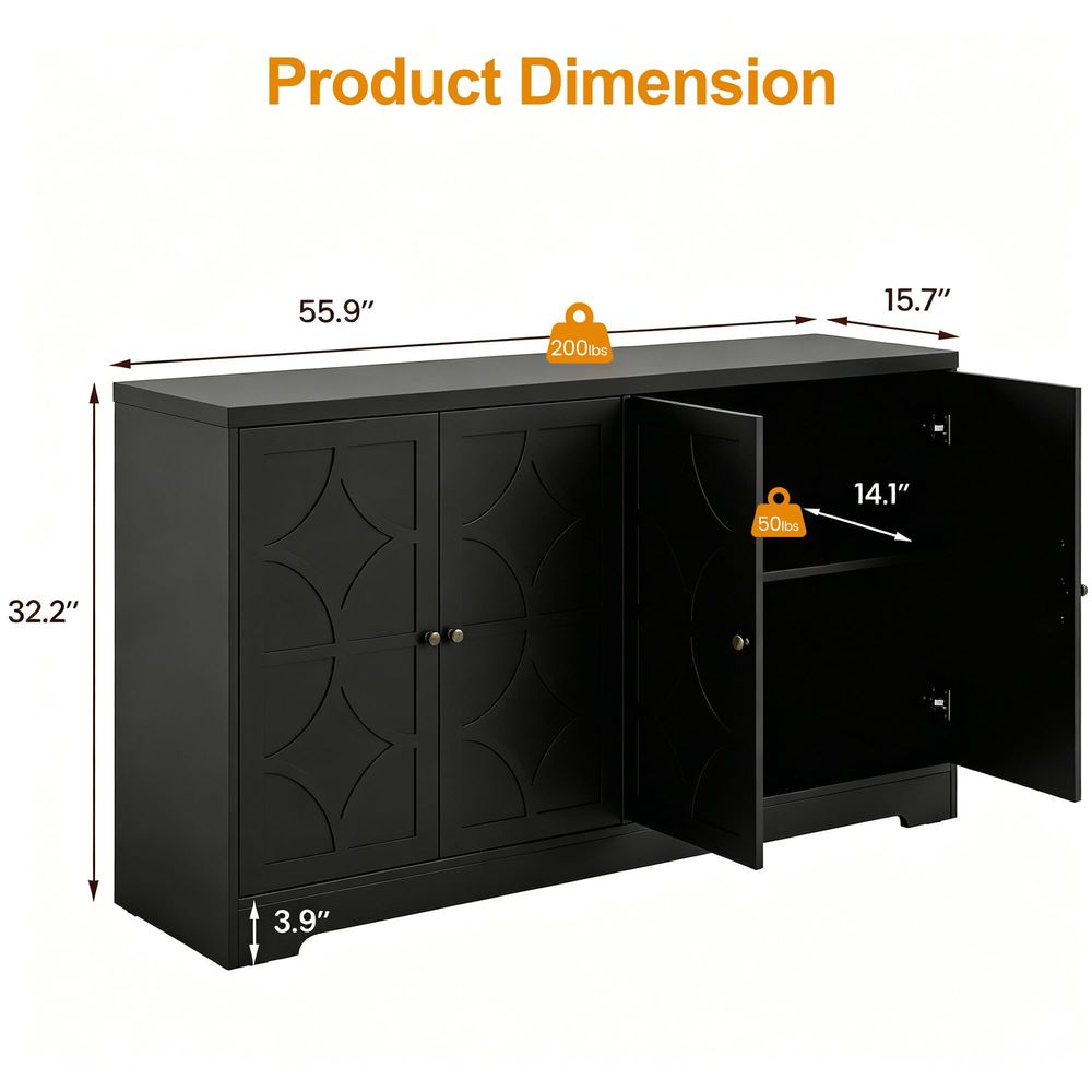Sideboard Buffet Cabinet with  - Coffee & Tea Garden Lincoln Menu 评论和价格
