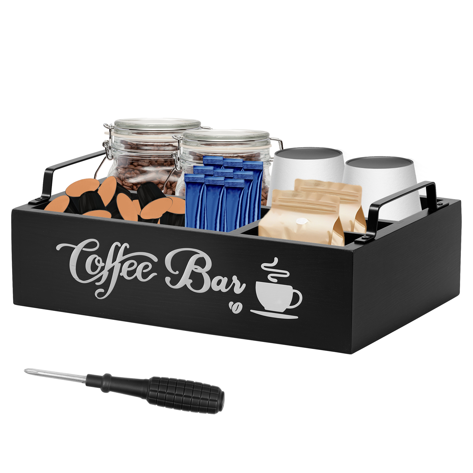 Wooden Coffee Rack Portable De - Coffee Tea Station 评论和价格