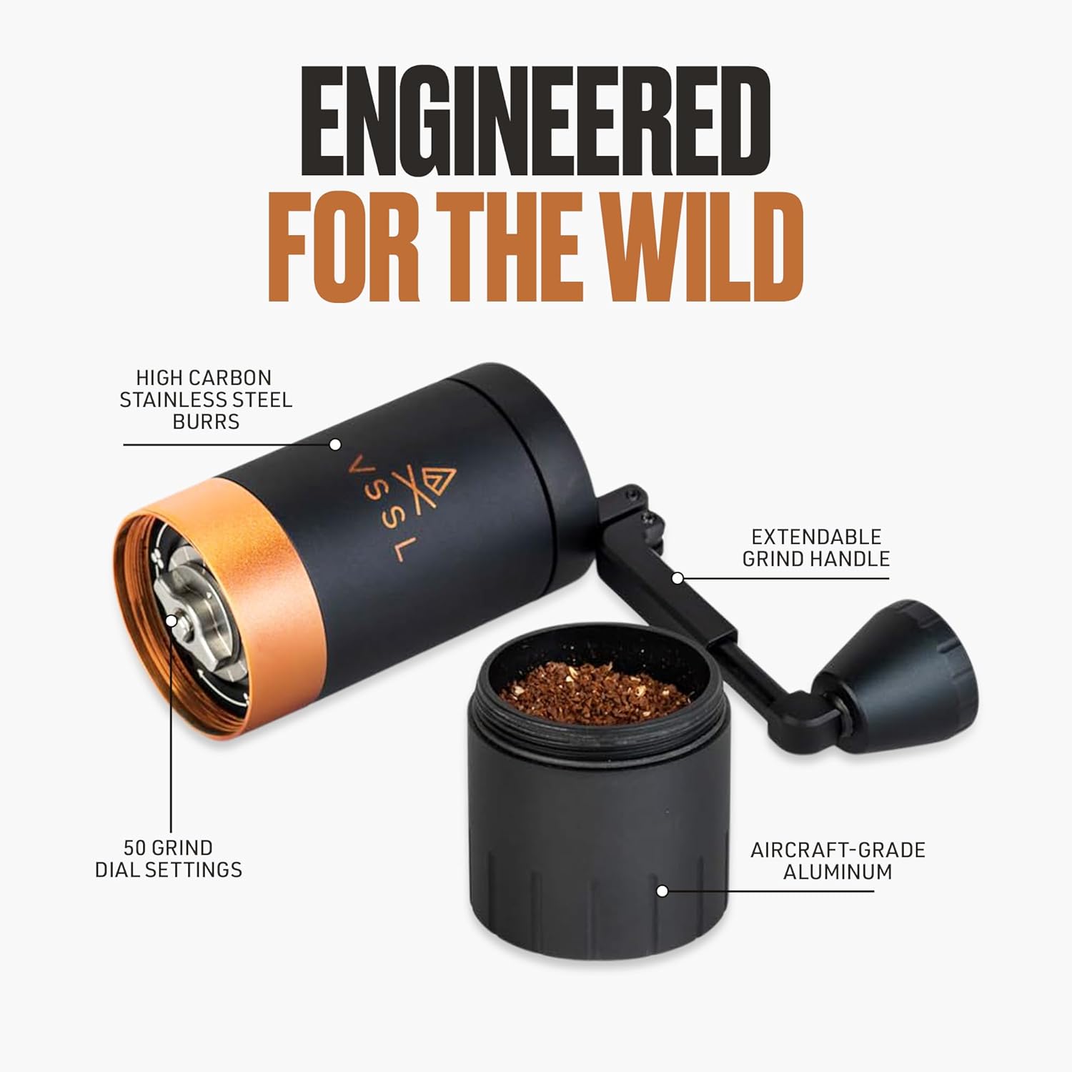 Premium Manual Coffee Grinder  - French Press Coffee & Tea 评论和价格