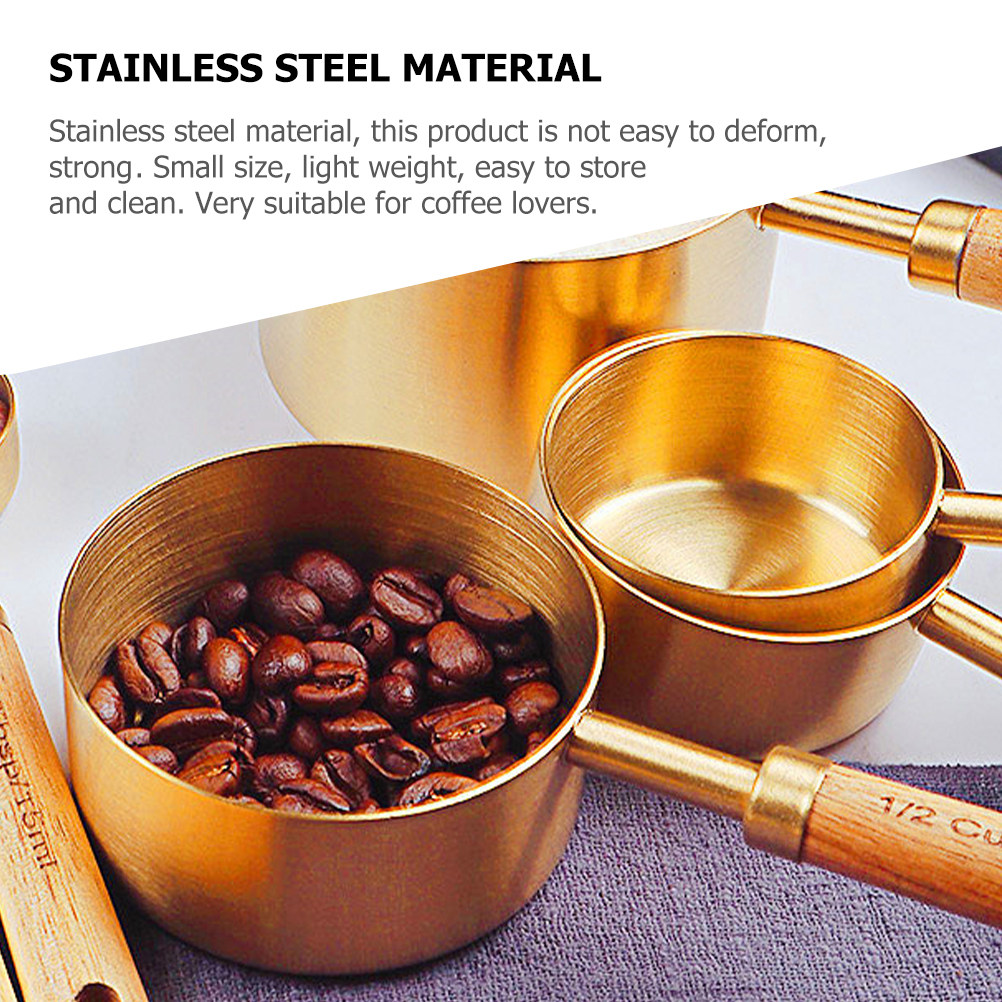 4Pcs Stainless Steel Measuring - Coffee Tea And Sugar Set 评论和价格