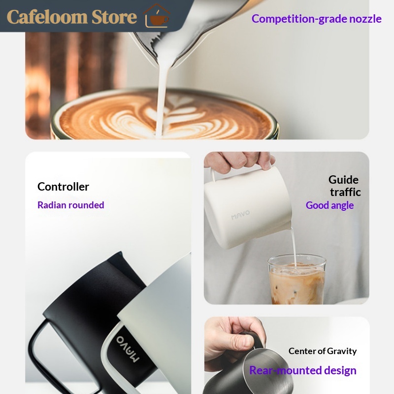 Mavo Professional Coffee Latte - Barista Milk Jug 评论和价格