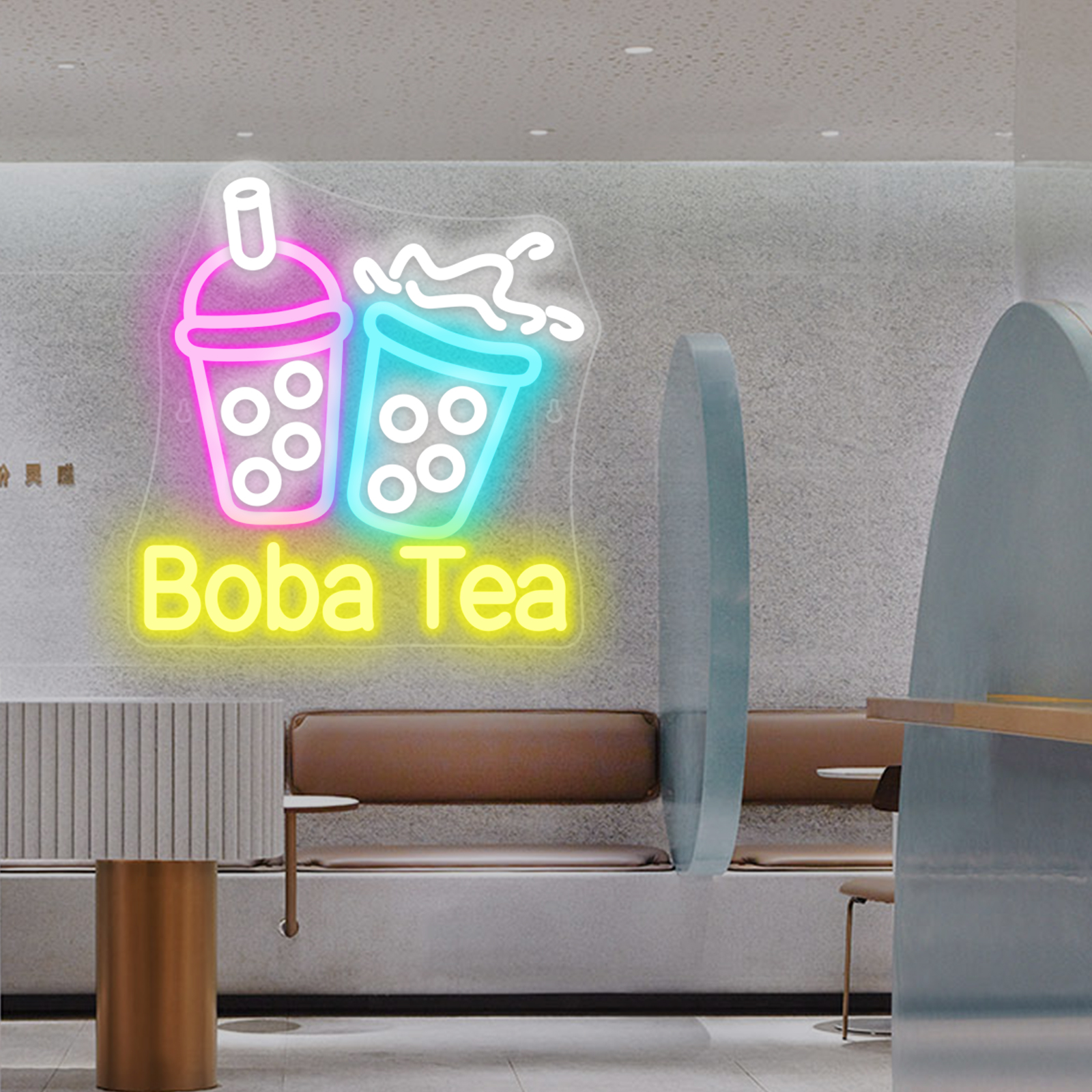 Bubble Tea Neon Light Colorful - Coffee Tea Boba 评论和价格